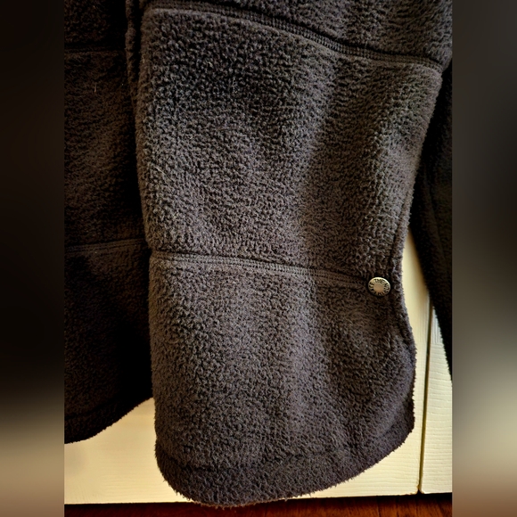 NWOT Black North Face Hooded Fleece Jacket, Sz M - Picture 5 of 7